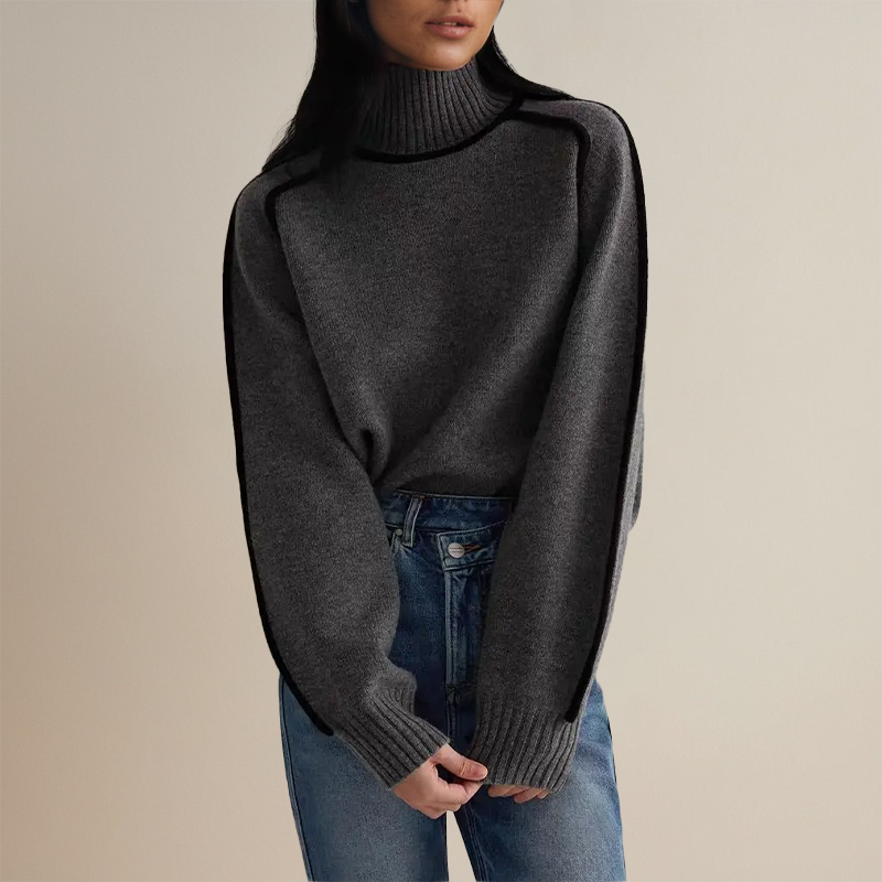 Sabine™ - Elegant Stickad Turtleneck