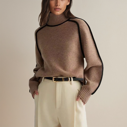 Sabine™ - Elegant Stickad Turtleneck