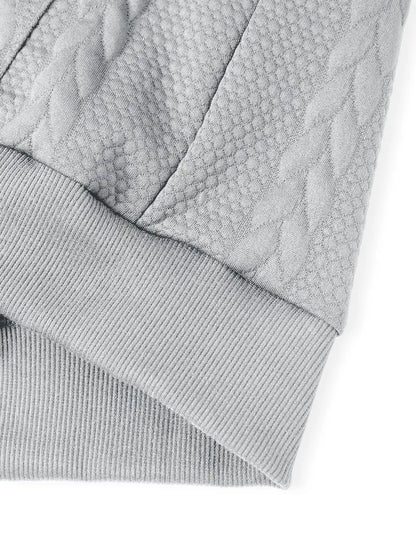 Justus™ - Långärmad Stickad Hoodie