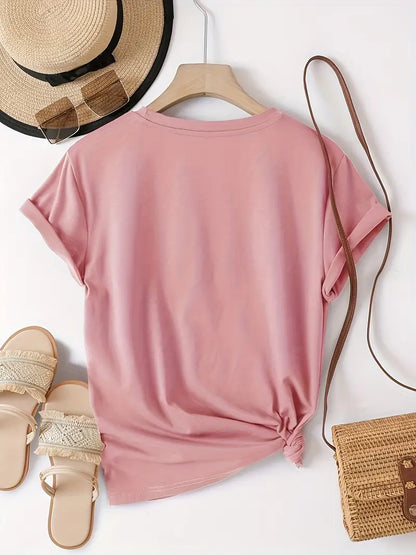 Glitterhjärta T-shirt | Tillsammans mot Bröstcancer