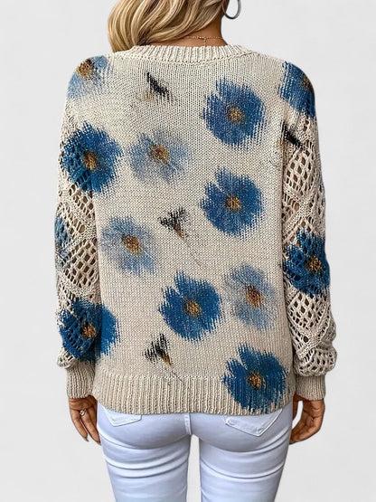 Aurélie™ - Elegant Blomsweater