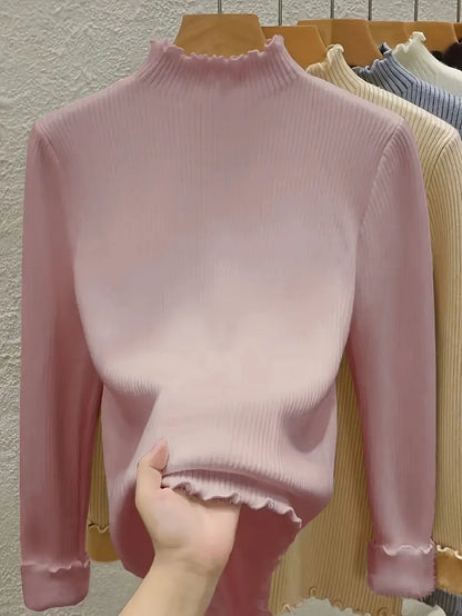 Hög Hals Stickad Tröja | Tillsammans mot Bröstcancer