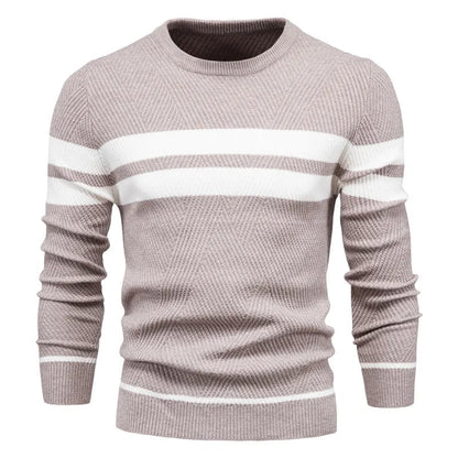 Belgravia™ - Ränder Stickad Tröja