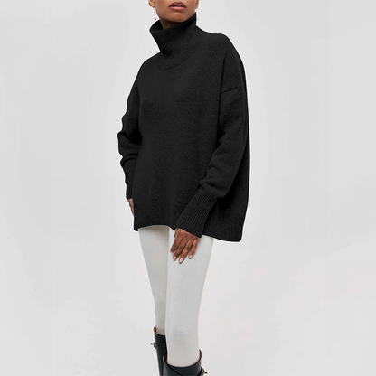 Marjolaine™ - Stickad Turtleneck Tröja