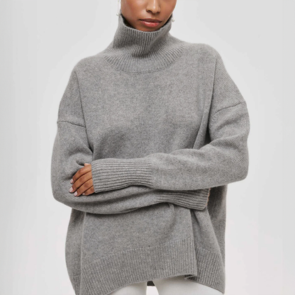 Marjolaine™ - Stickad Turtleneck Tröja