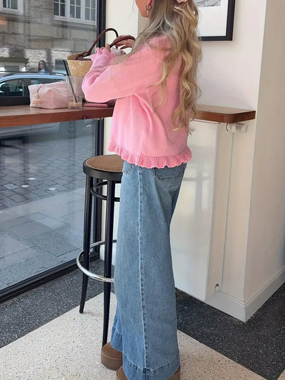 Volangdetaljer Kofta | Tillsammans mot Bröstcancer