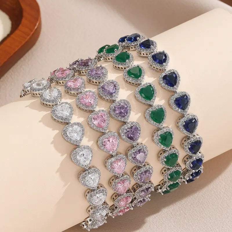 Lyxigt Hjärta Armband | Tillsammans mot bröstcancer