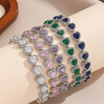 Lyxigt Hjärta Armband | Tillsammans mot bröstcancer