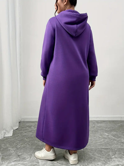 Lilla™ - Bekväm Hoodieklänning