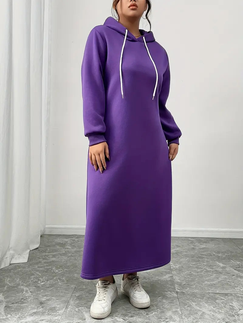 Lilla™ - Bekväm Hoodieklänning