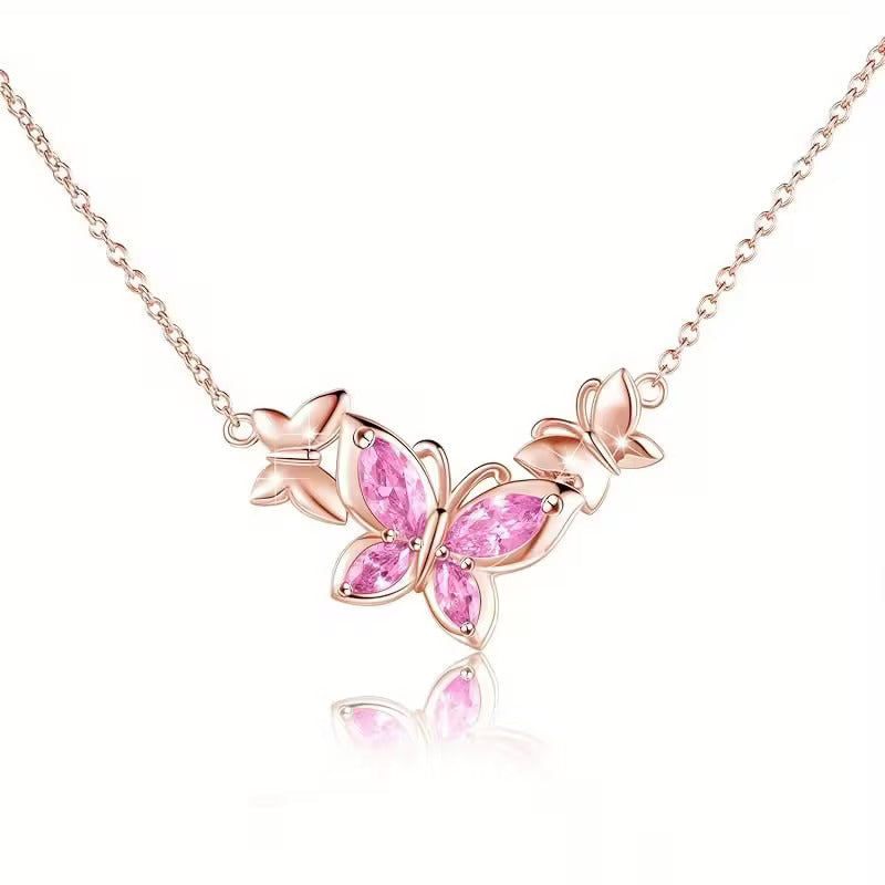 Fint Fjärilshalsband | Tillsammans mot bröstcancer