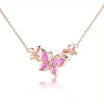 Fint Fjärilshalsband | Tillsammans mot bröstcancer