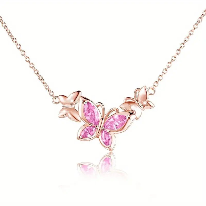 Fjäril Födelsten Halsband | Tillsammans mot Bröstcancer