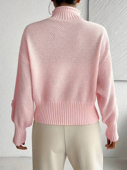 Blommig Rosa Tröja | Tillsammans mot Bröstcancer