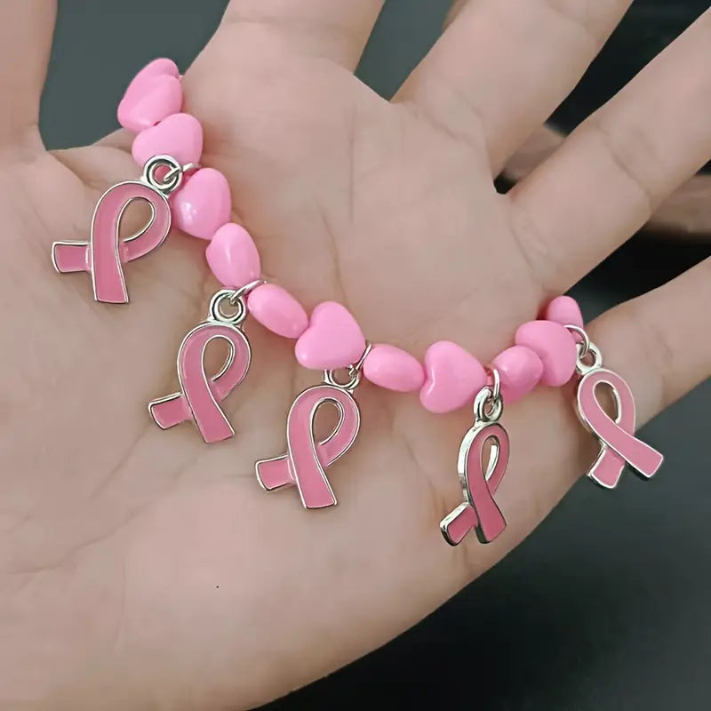 Rosa Band Pärlarmband | Tillsammans mot Bröstcancer