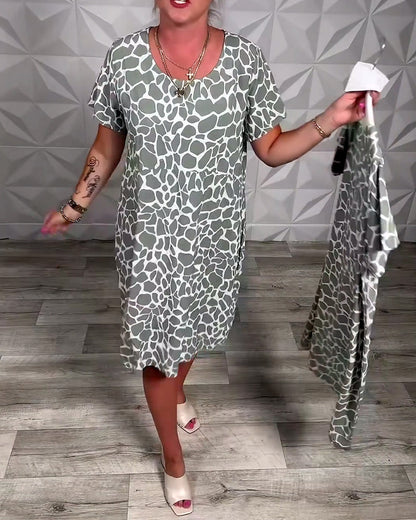 Taleyya™ - Avslappnad Sommar Midiklänning