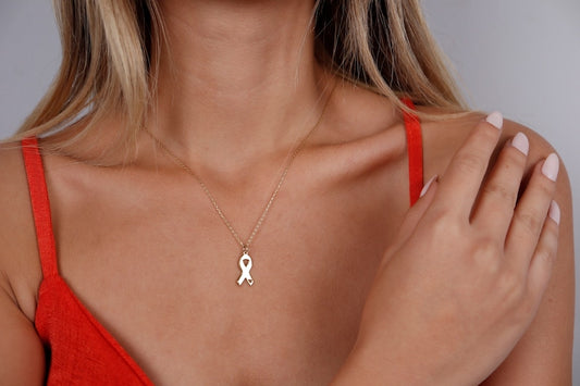 Hjärt band Halsband | Tillsammans mot Bröstcancer