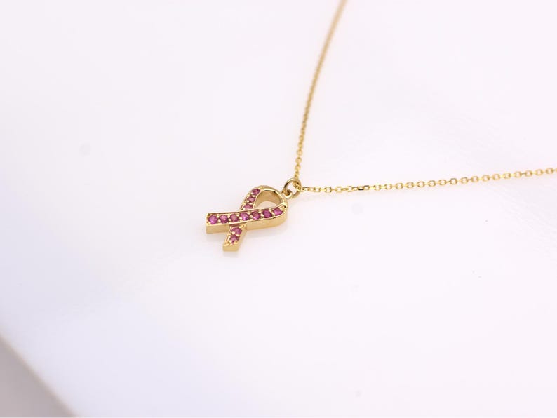 Rosa Safir Halsband | Tillsammans mot Bröstcancer