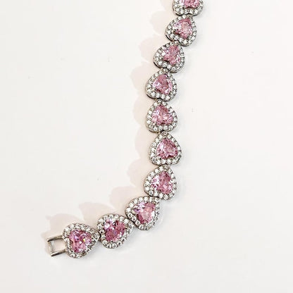 Lyxigt Hjärta Armband | Tillsammans mot bröstcancer