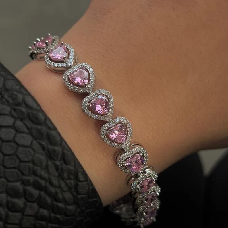 Lyxigt Hjärta Armband | Tillsammans mot bröstcancer