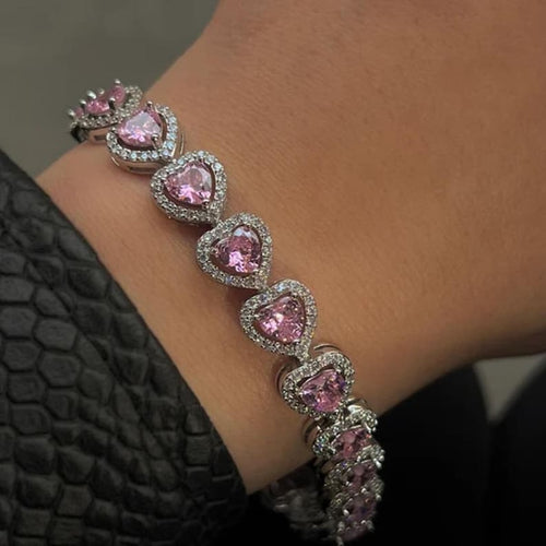 Lyxigt Hjärta Armband | Tillsammans mot bröstcancer