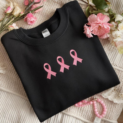Rosa Band Sweatshirt | Tillsammans mot Bröstcancer