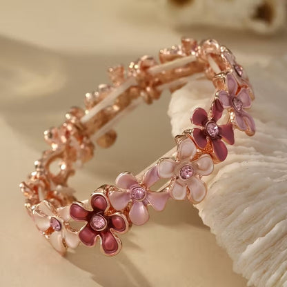 Elegant Blomsterarmband | Tillsammans mot bröstcancer