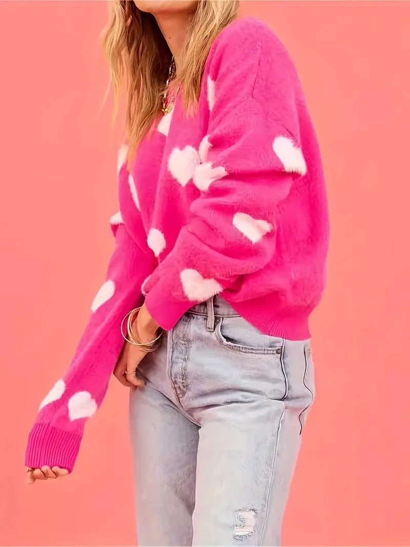 Glada Hjärtan Sweater | Tillsammans mot Bröstcancer