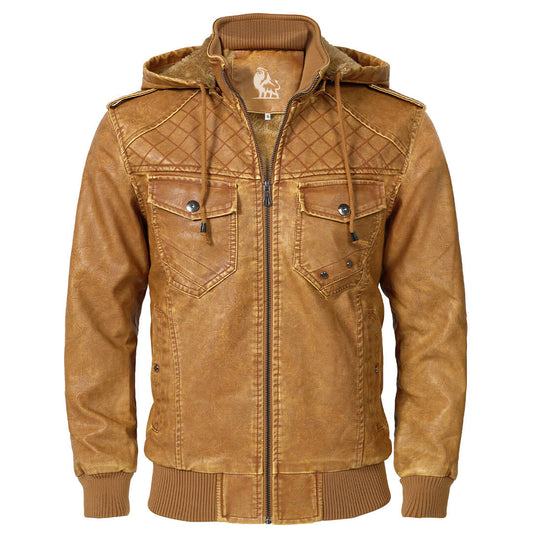 Arlen™ - Klassisk Biker Läderjacka