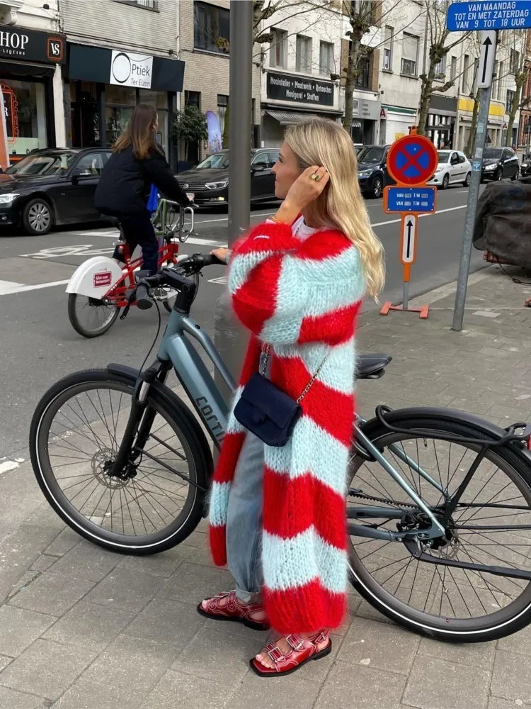 Sue™ - Överdimensionerad Lång Fluffig Cardigan