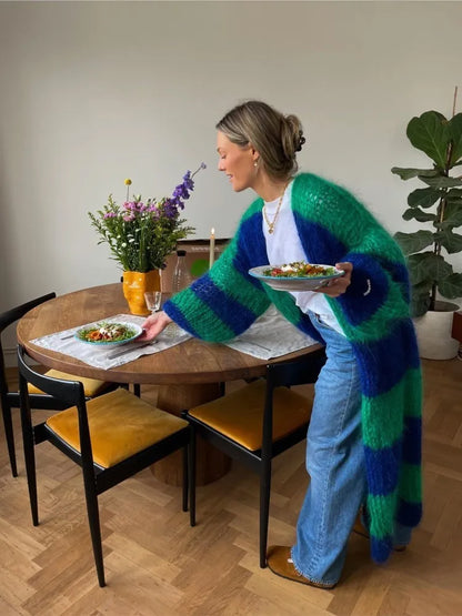 Sue™ - Överdimensionerad Lång Fluffig Cardigan