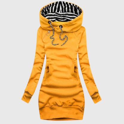 Quinn™ - Lång Figursydd Huvtröja