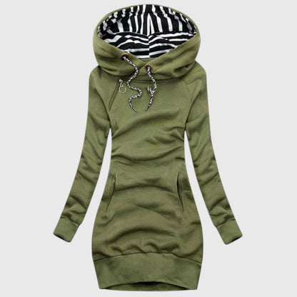 Quinn™ - Lång Figursydd Huvtröja