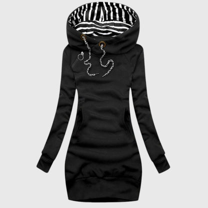 Quinn™ - Lång Figursydd Huvtröja