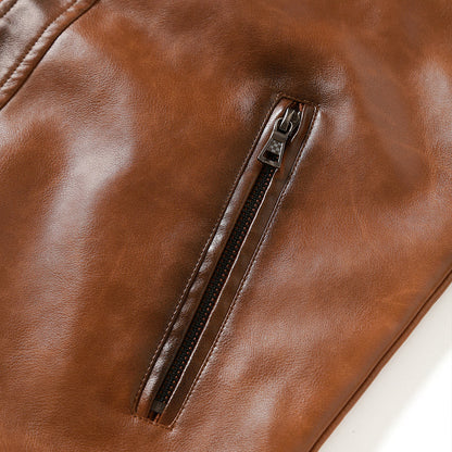 Roadster™ - Klassisk Biker Läderjacka