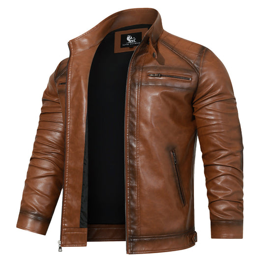 Roadster™ - Klassisk Biker Läderjacka