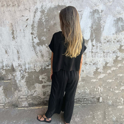 Sherry™ – Avslappnat Tvådelat Set i Enfärgat för Dam