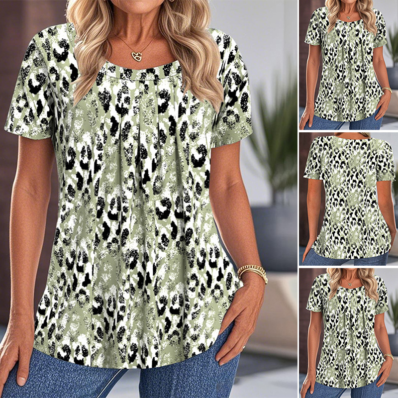 Felsa™ – Casual tryckt rundhalsad kortärmad topp