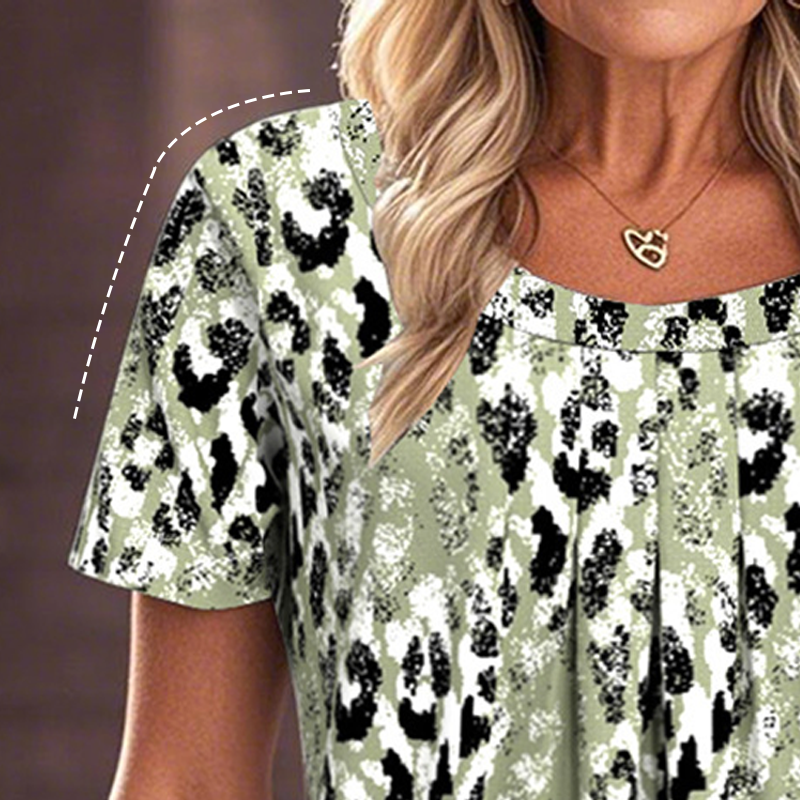 Felsa™ – Casual tryckt rundhalsad kortärmad topp