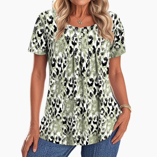 Felsa™ – Casual tryckt rundhalsad kortärmad topp