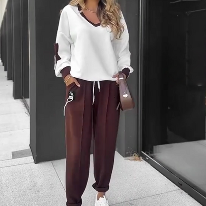 Eloira™ - Avslappnat Topp Byxset