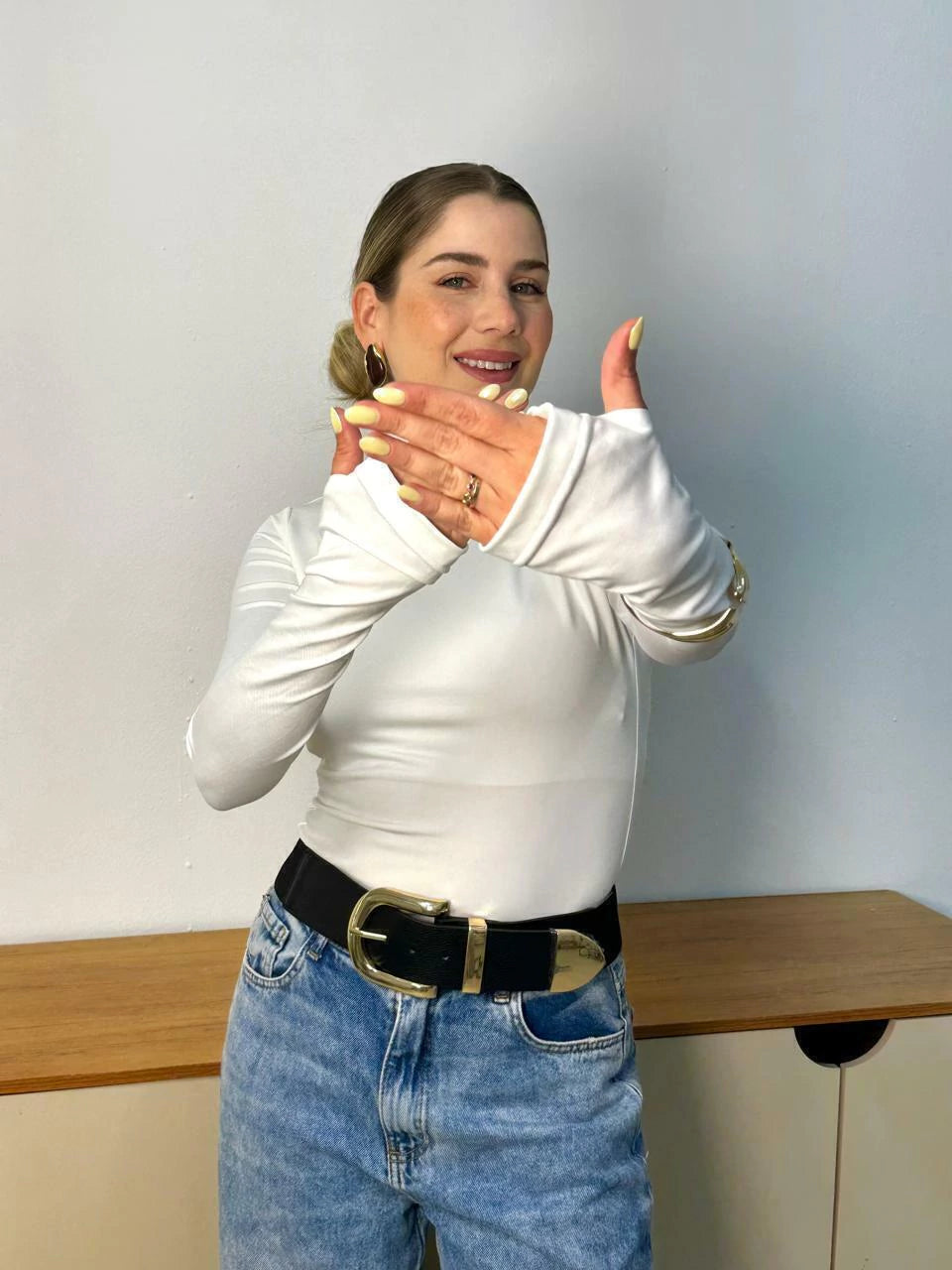 Chezza™ - Blus med Hög Krage